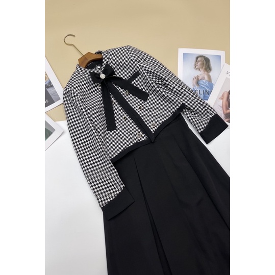 Sét váy dạ tweed