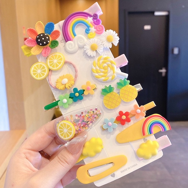 Aiyaya Kẹp Tóc Phong Cách Công Chúa Hàn Quốc Dễ Thương Thời Trang Cho Bé Gái