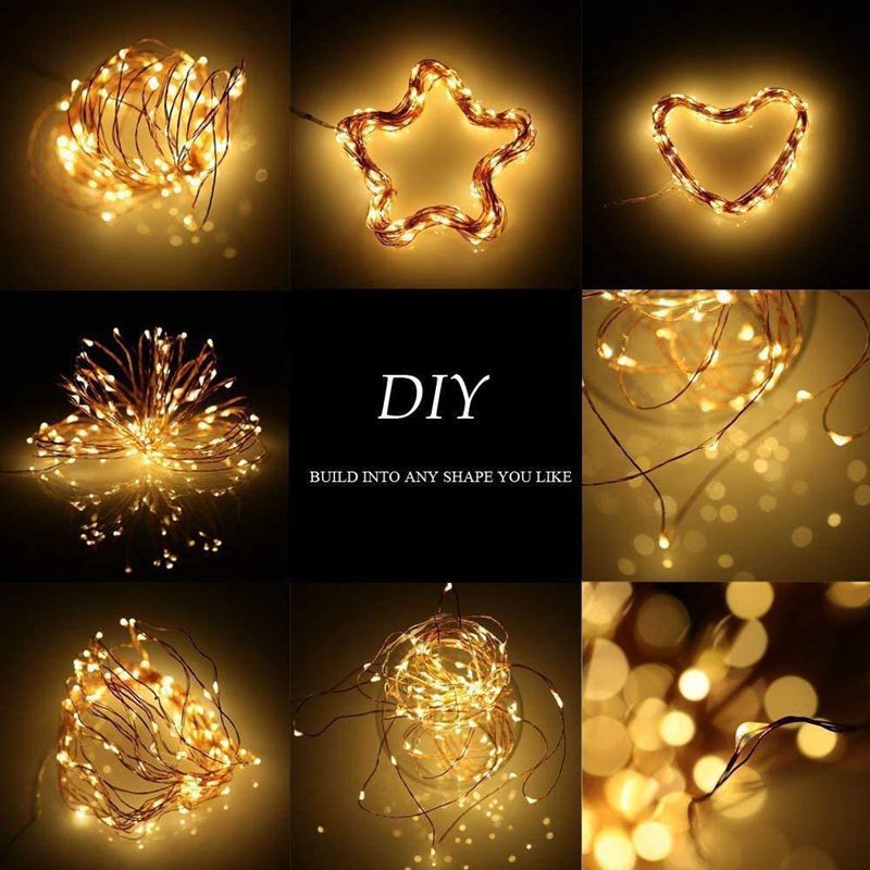 LED solar outdoor light fariy lights 12M 100LED 8modes remote waterproof string light for garden new year christmas gift