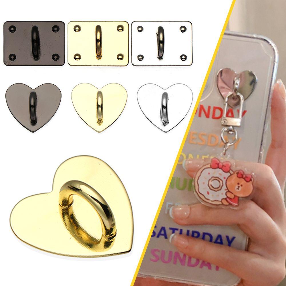 JONYE Set 3 Kẹp Giữ Điện Thoại Hình Trái Tim Bằng Kim Loại