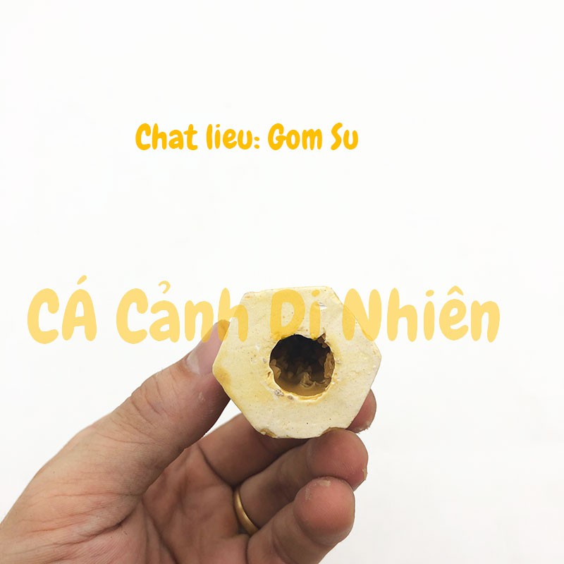 Tháp 7 Tầng làm tiểu cảnh trang trí hồ bể cá, hòn non bộ size 9 cm