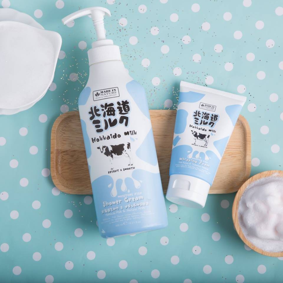 [Shower] Sữa tắm dưỡng ẩm &amp; mịn da Beauty Buffet Made in Nature Hokkaido Milk 450ml