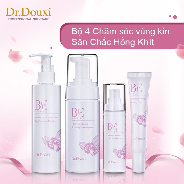 SET 4 Chăm Sóc Vùng Kín Dr.Douxi :DD Vệ Sinh+Gel  hồng se khít +Xịt Phụ Khoa+Nước giặt đồ lót   .