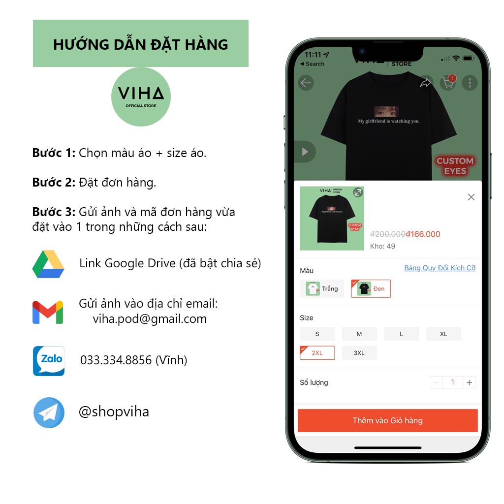 Áo thun in mắt người yêu unisex form rộng chất vải cotton 100% "My girlfriend/boyfriend is watching you"