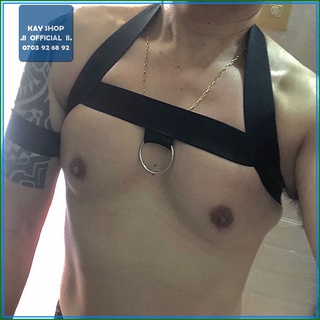 [HOT ĐỘC ĐÁO] Đai ngực nam sexy dây khoen gợi cảm JC375 tặng kèm quà dây đeo tay cực hot siêu xinh