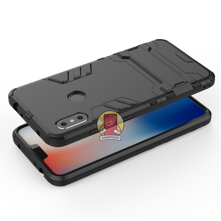 Ốp Lưng Cho Redmi Note 6 IRON - MAN Nhựa PC Cứng Viền Dẻo Chống Sốc