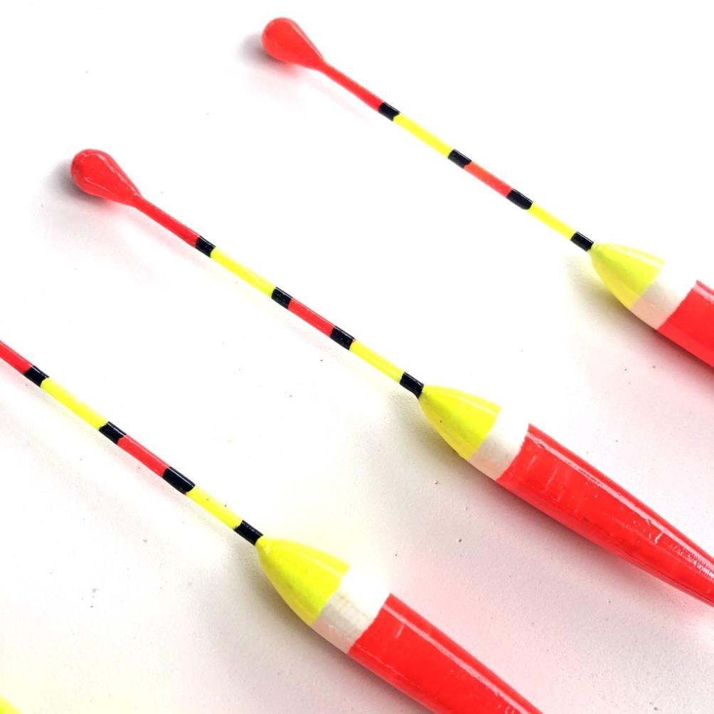 xả kho rẻ xả kho rẻ Phao câu đài T1999 Vàng Đỏ , Chuyên câu rô , dài 13cm siêu bền có kèm chân cắm phao