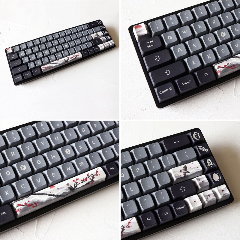 Nắp Đậy Phím OEM PBT 5 Mặt Nhuộm Màu ESC 8 Hướng 6 25U Cho Bàn Phím Cơ