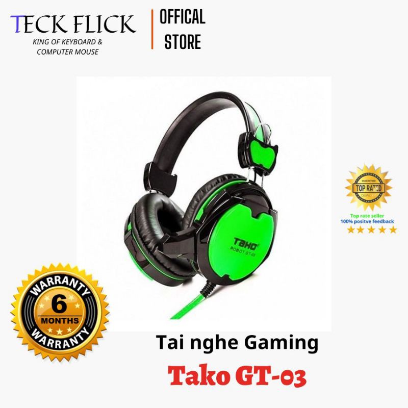 Tai Nghe Gaming Tako Robot GT-03 - Hàng Chính Hãng | BigBuy360 - bigbuy360.vn