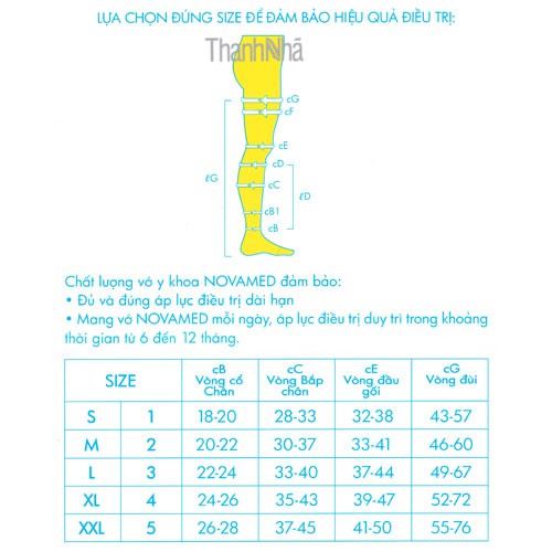 Vớ Y Khoa Dạng Quần Hở Ngón Điều Trị Suy Giãn Tĩnh Mạch NOVAMED