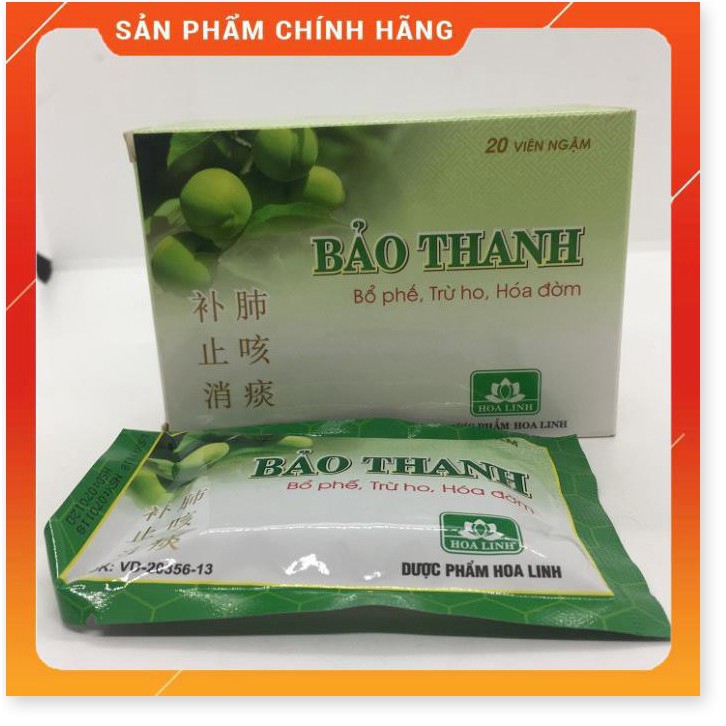 Viên ngậm Bảo Thanh hộp 20 viên