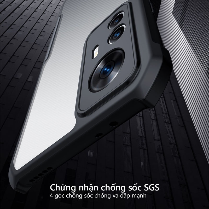 Ốp lưng XUNDD Redmi K50 Ultra / K50 Extreme Edition Mặt lưng trong suốt, Viền TPU, Chống sốc