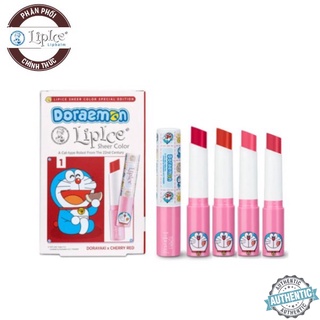Son dưỡng môi có màu lipice doraemon sheer color 2.4g