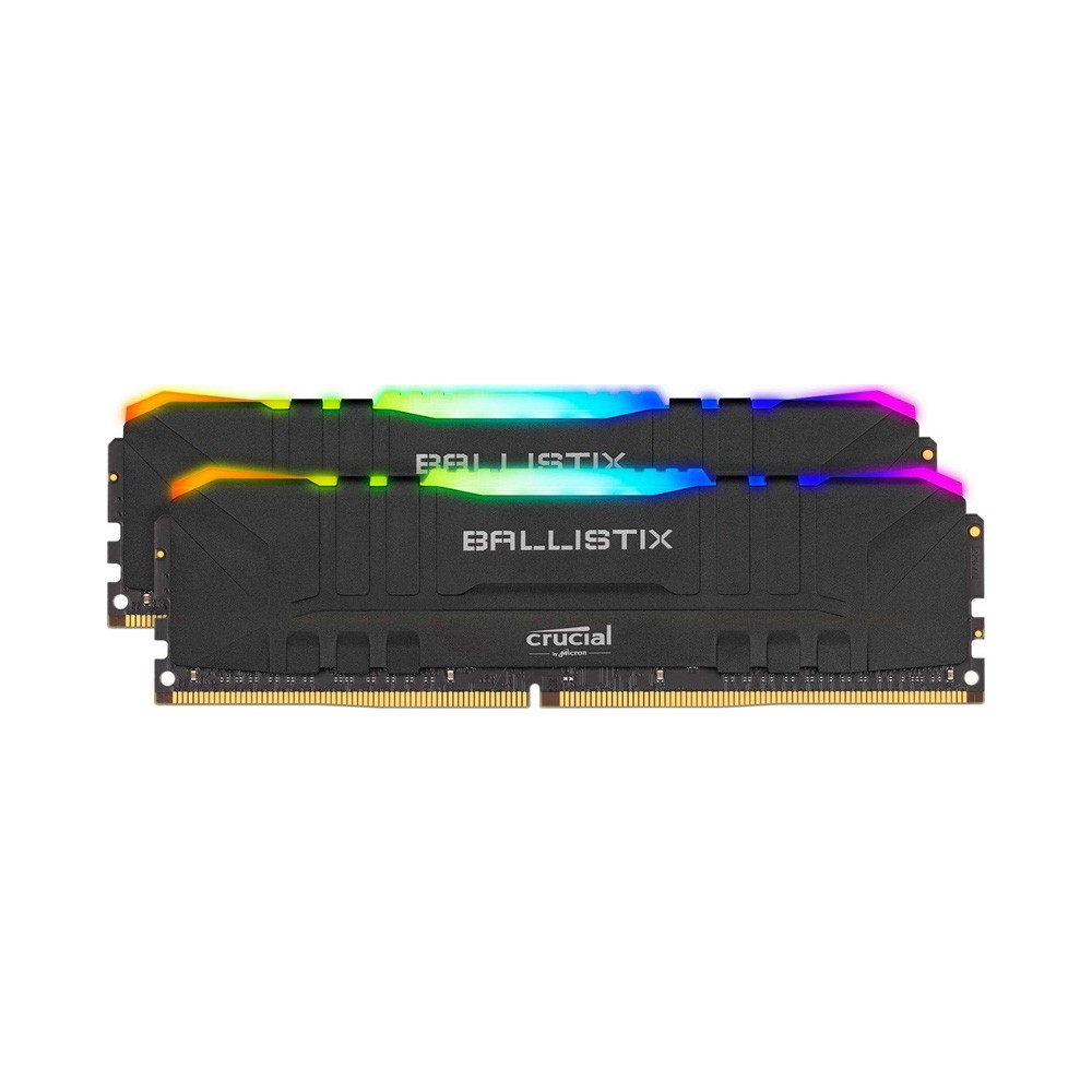 Ram PC Crucial Ballistix Gaming RGB 16GB 3200MHz DDR4 (8GBx2) BL2K8G32C16U4