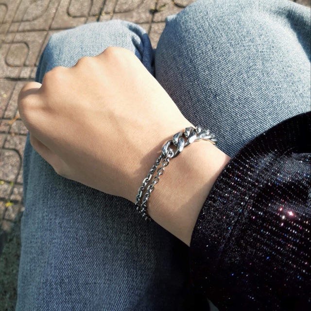 [FREESHIP đơn từ 0đ] Chain x high chain bracelet