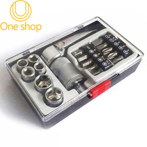 Bộ Tháo Bu Lông-Ốc Vít 17 Chi Tiết Tiện Lợi Nhanh Chóng (Không Lo Mỏi Tay)