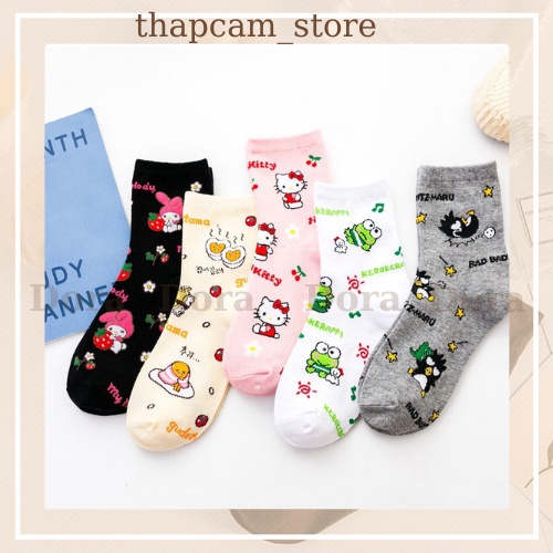 Bộ tất kitty cao cổ họa tiết kute