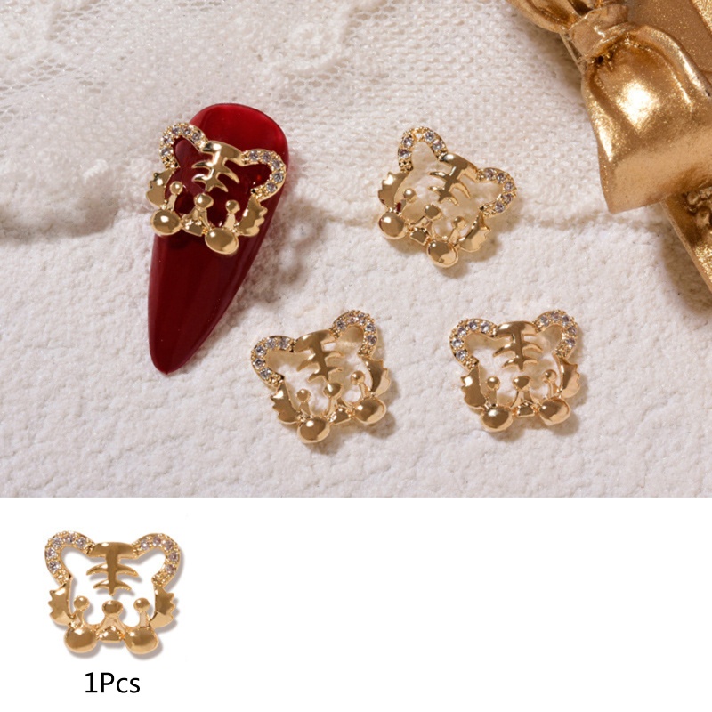 Hộp Phụ Kiện Đá 3D Trang Trí Móng Tay Sang Trọng Charms