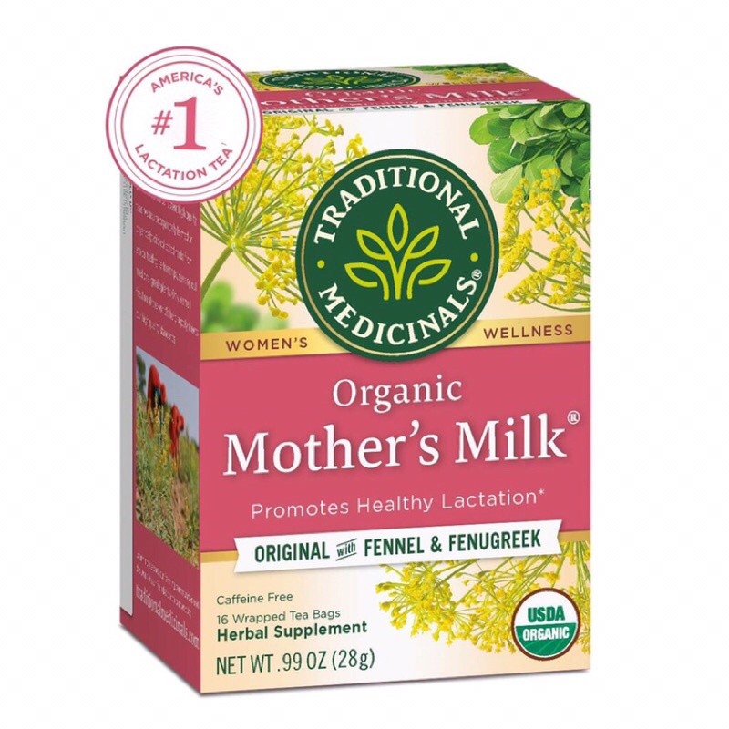 Trà lợi sữa Traditional Medicinals Organic Mother's Milk - 16 gói ( CHUẨN US)