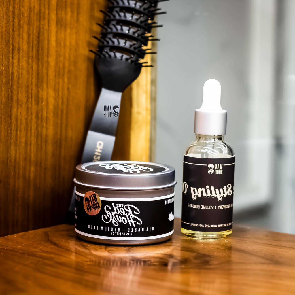 Sáp Vuốt Tóc The Red House Oil Based Medium Hold Pomade⚡[Chính Hãng]⚡Siêu Giữ Nếp tới 24 Tiếng, Tặng Kèm Pre-Styling Oil