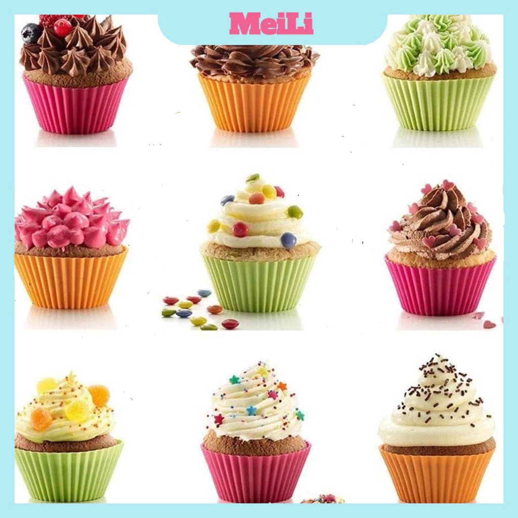 Khuôn làm bánh bằng Silicon - Khuôn Bánh Muffin Đường Kính 7cm (sỉ hot)
