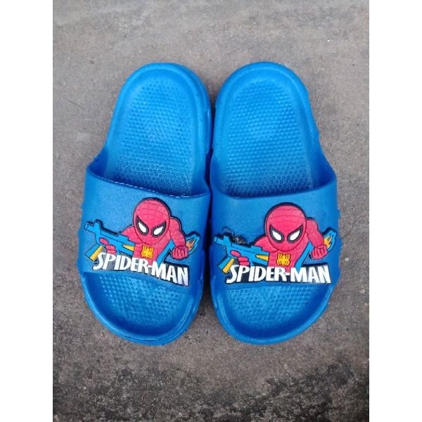 Dép lê nhựa mềm dẻo siêu nhân spider men cho bé trai