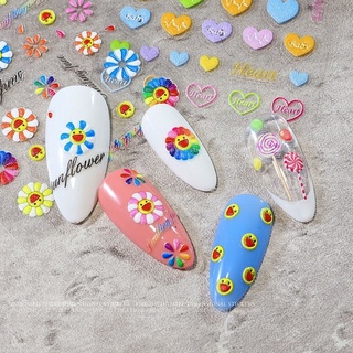 Stick 5D trang trí móng tay, Sticker nổi dán móng