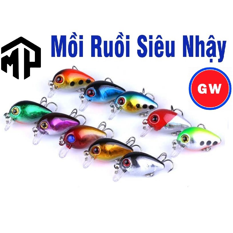 [xả hàng] Mồi ruồi câu lure GW , Màu Ngẫu Nhiên giá sốc