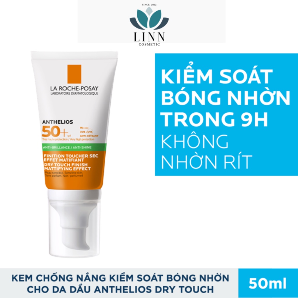 Kem Chống Nắng La Roche Posay Anthelios Anti-Shine Dry Touch Gel Cream SPF 50+ Cho Da Dầu Chống Nước Kháng Mồ Hôi 50 ml