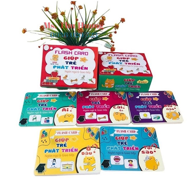 Bộ thẻ Flashcard Giúp trẻ phát triển Ngôn ngữ &Giao tiếp