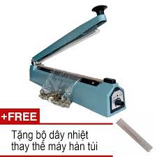 Máy hàn miệng túi nilong nhấn tay 20cm VỎ SẮT SIÊU BỀN , máy ép túi nilong PFS200.