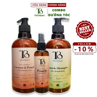 Bộ dầu gội đầu, Dầu xả tóc, Xịt bưởi mọc tóc TB D'abord, dưỡng tóc và ngăn rụng tóc