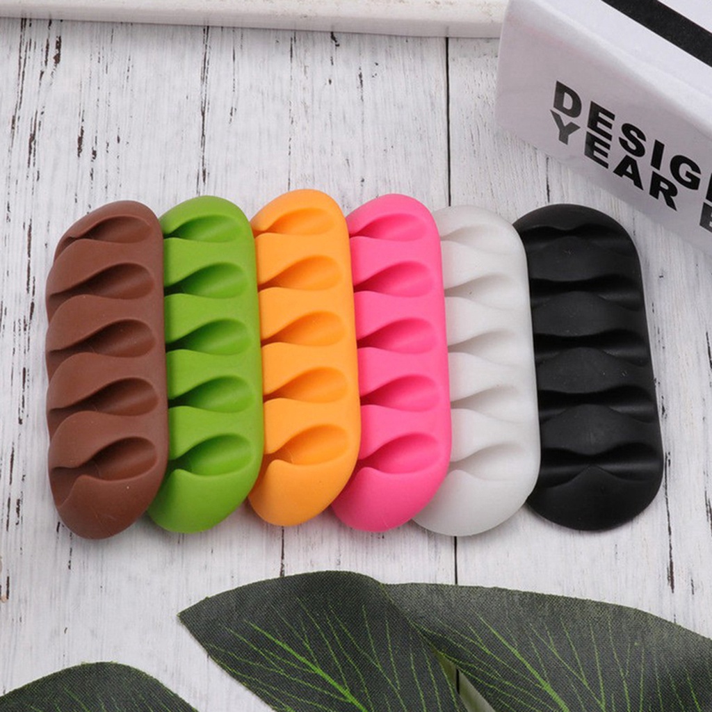 Giá đỡ dây cáp 5 khe kẹp tiện dụng cho gia đình