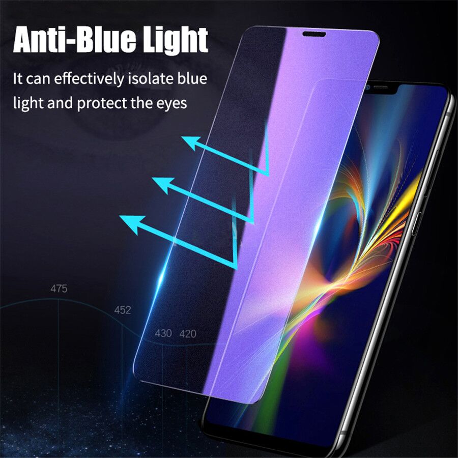 Kính Cường lực Chống Tia Sáng Xanh cho iPhone 14 13 12 11 Pro Max X XS XR 6 6S 7 8 Plus