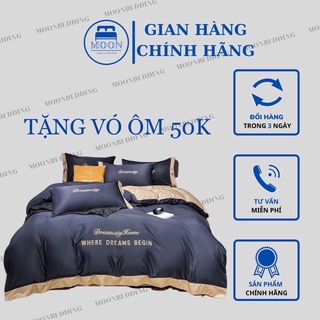 ( TẶNG VỎ GỐI ÔM 50k ) Bộ chăn ga phi lụa DREAM CITY cao cấp