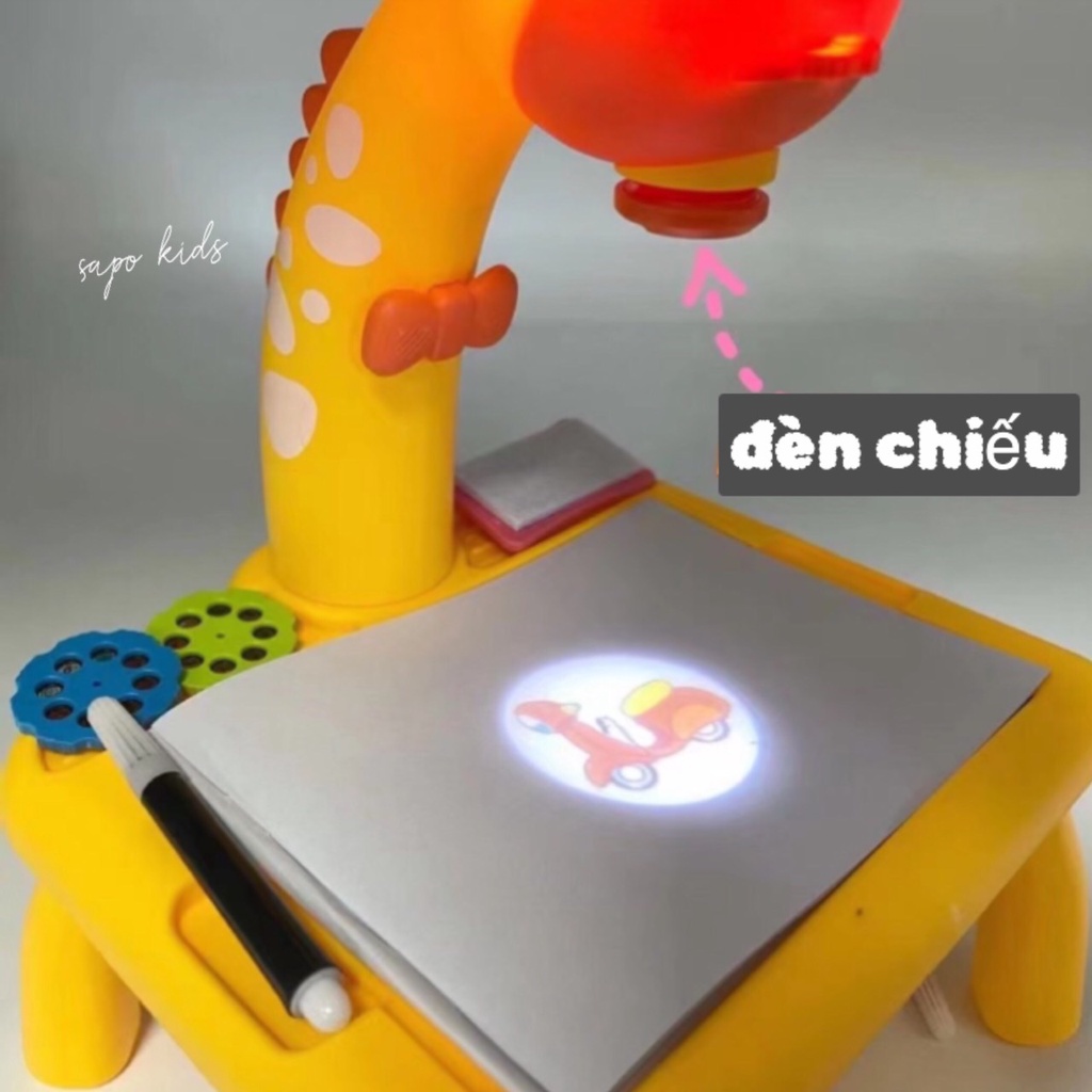 Bảng vẽ,bàn vẽ có đèn chiếu sáng thông minh cho bé SAPO KIDS