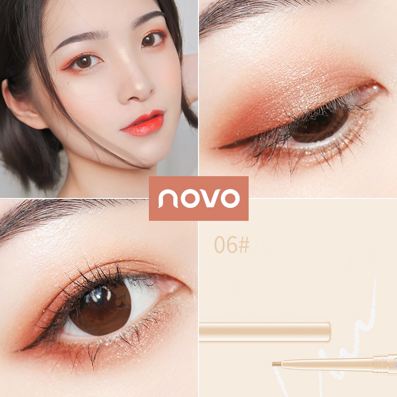 Bút kẻ mắt Novo 6 màu lâu trôi chống thấm nước và mồ hôi tùy chọn | BigBuy360 - bigbuy360.vn