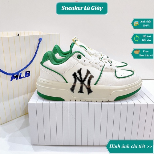 Giày sneakers MLB Liner White Green 2022 - Fullbox