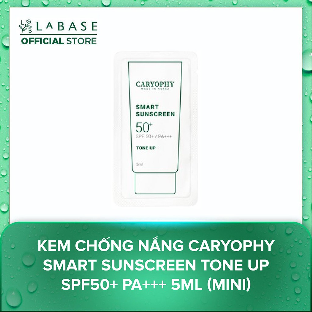 Kem chống nắng thông minh Caryophy Smart Sunscreen Tone Up SPF50+ PA+++ 5ml (Sample) - Hàng Nhập Khẩu