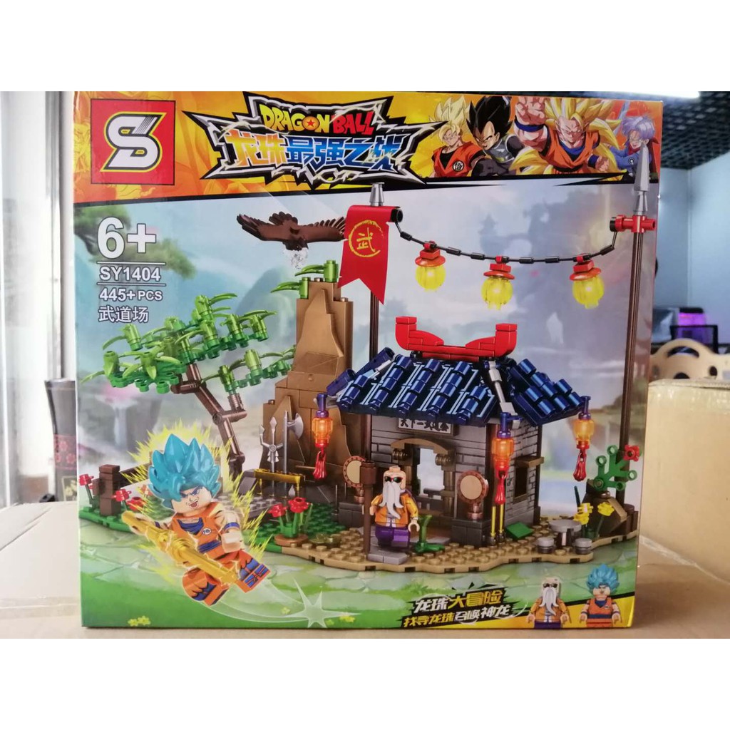 （CÓ SẴN）Đồ chơi lắp ráp mô hinh Dragon Ball Sy1404 Son Goku luyện tập trên hòn đảo của Quy Lão Kame