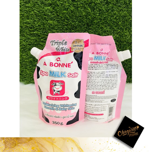 [Chính Hãng] Muối Tắm Sữa Bò Tẩy Tế Bào Chết A Bonne Spa Milk Salt Thái Lan 350gr