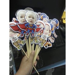 Topper cắm bánh chibi