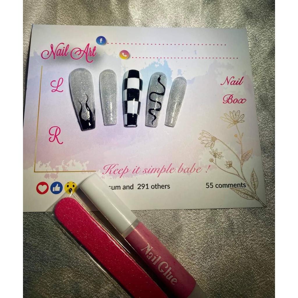 50 TAG NAILBOX, THẺ NAILBOX, CARD NAILBOX, BÌA NAILBOX, NHÃN NAILBOX_M4