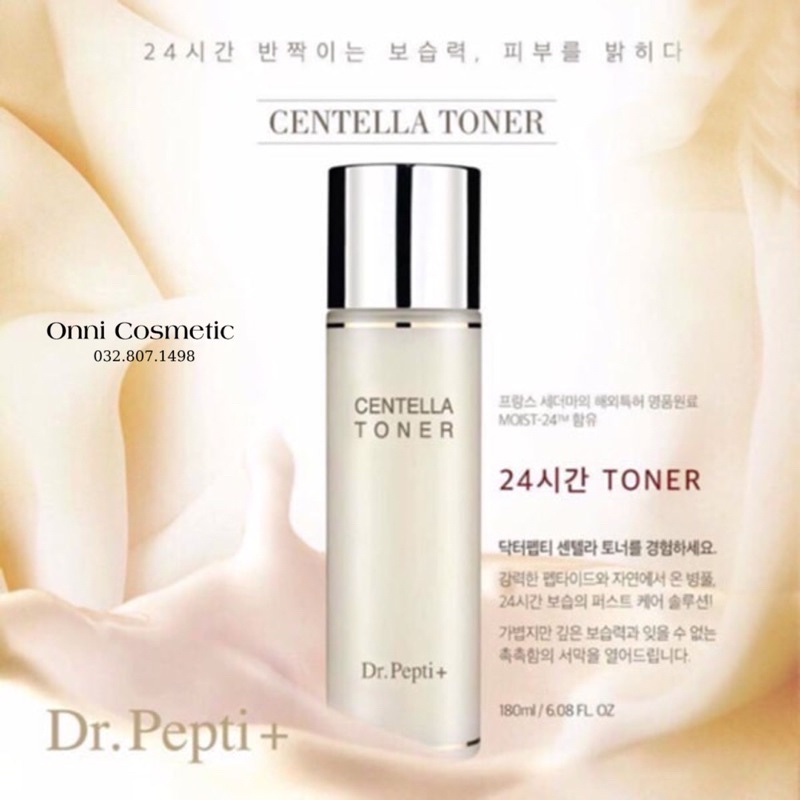 Nước Hoa Hồng Dr.Pepti Centella Toner 180ml Hàn Quốc