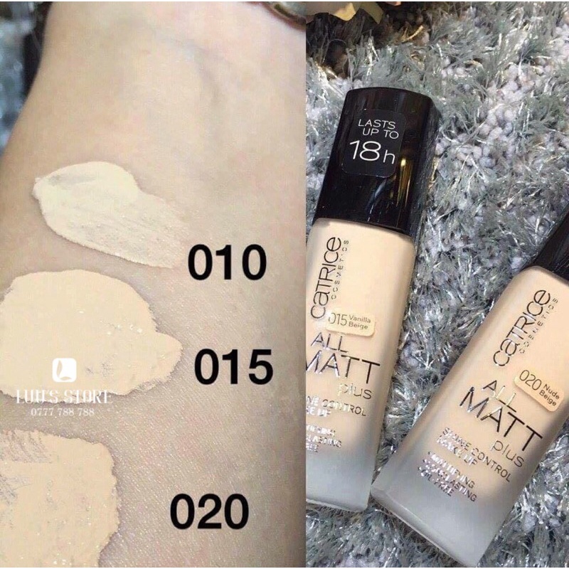 Kem nền Catrice All Matt Plus 18h