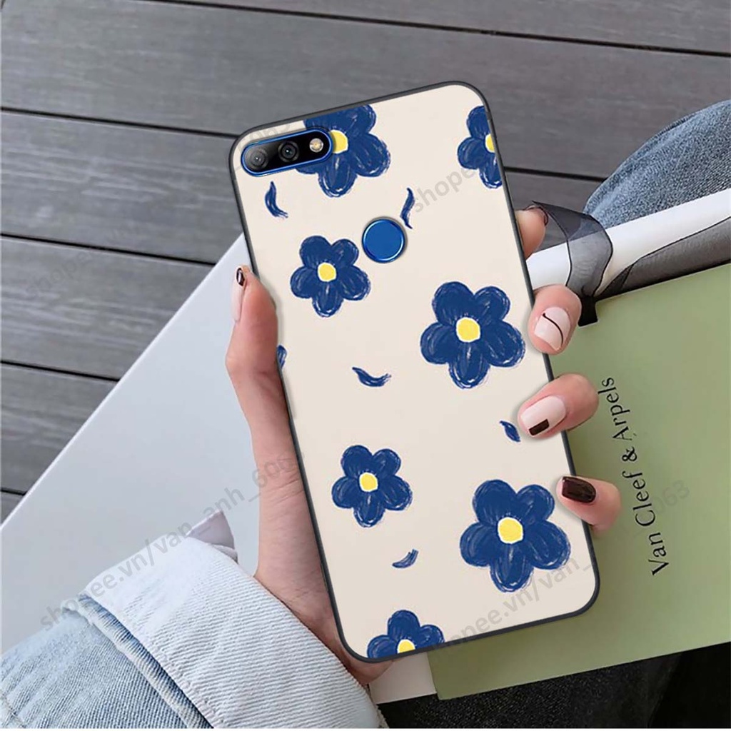 Ốp lưng Huawei Y7 Prime 2018 / Y7 Pro 2018 in hình hoa, gấu rich bear nghệ thuật, thời trang