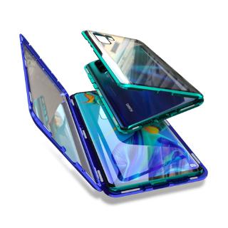 Ốp lưng kính khung kim loại cho Huawei Honor 10 lite P smart Y9 2019 honor note 10 play 9 Plus
