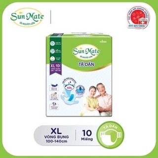Tã dán người lớn sunmate size m10/xl10/ml18