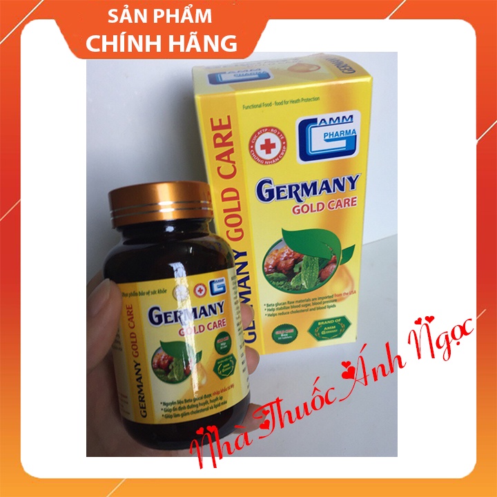 Germany gold care - Viên uống hỗ trợ ổn định huyết áp, giảm mỡ máu, giảm đường huyết- HỘP 30 VIÊN - Hàng chính hãng