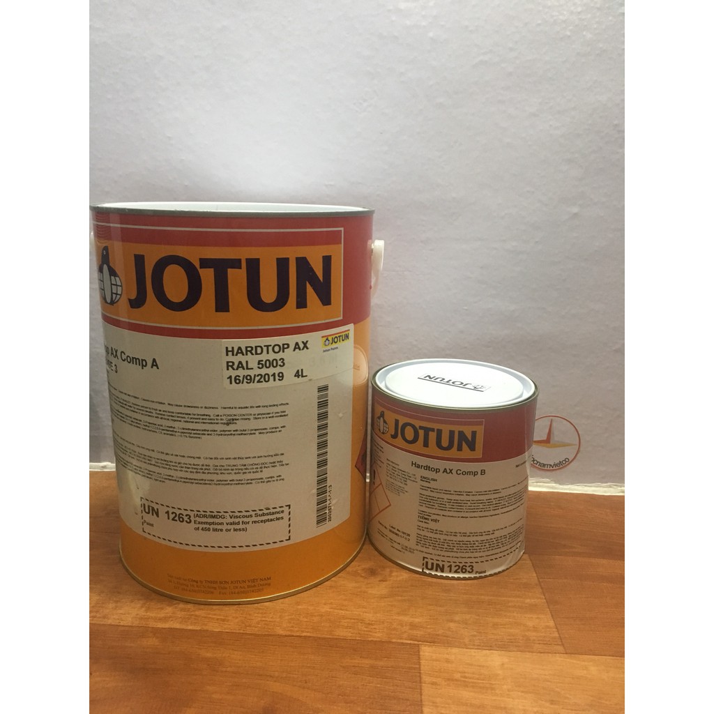 SƠN  EPOXY JOTUN HARTOP AX MÀU  XANH RAL 5003 5L/bộ